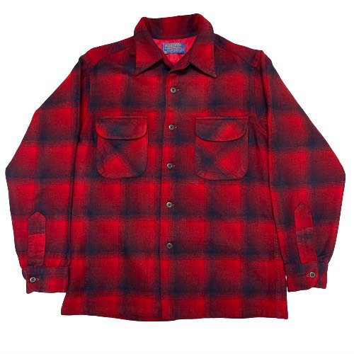 PENDLETON Wool Plaid & Shadow(Hombre/Ombre) Check L/S Shirts Size