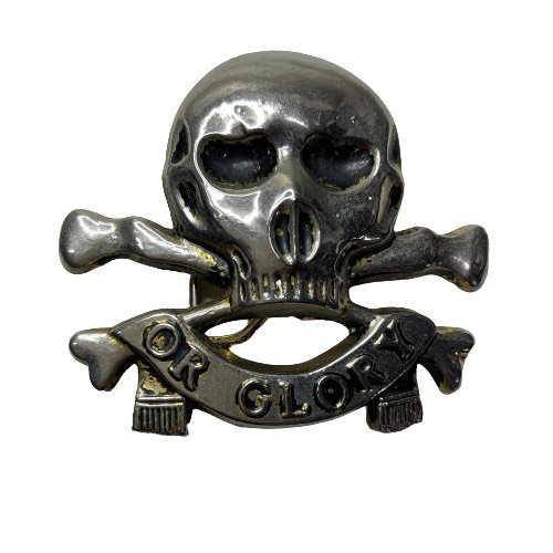 Skull DEATH OR GLORY Buckle - USED VINTAGE CLOTHING GASOLINE WEB SHOPPING