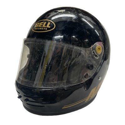 BELL M2 Full Face Motorcycle Helmet Repaired with Genuine Shield Size 7 1/2  60cm about 58cm～ - USED VINTAGE CLOTHING GASOLINE WEB SHOPPING