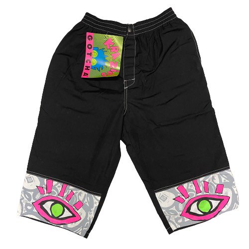 GOTCHA KRAZIES Swim Short Pants BK Size M about W28-W37×L16.5