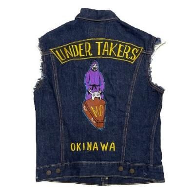 トップス ~70s Levi's / 70505 cut off denim vest LEVI'S 70505 Cut Off MC Denim Vest with Embroidery & Patch