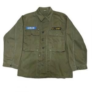 US ARMY M-43 HBT Utility Jacket with Patch & 13 Star Button