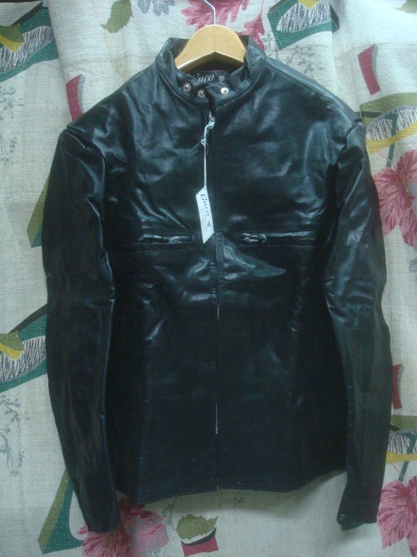 BUCO J-100 Type Stand Collar Motorcycle Leather Jacket Size 40 