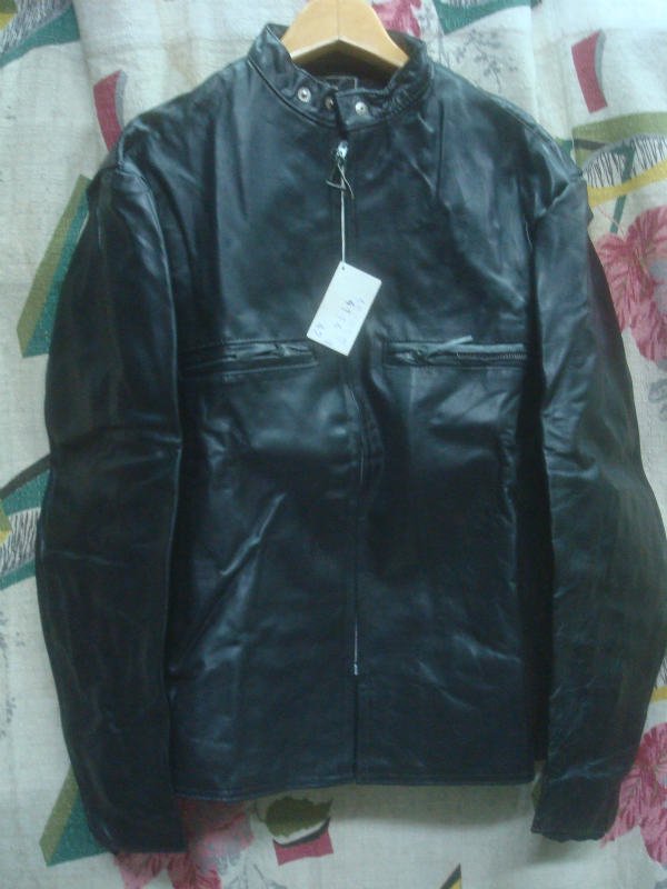 BUCO J-100 Type Stand Collar Motorcycle Leather Jacket Size 42