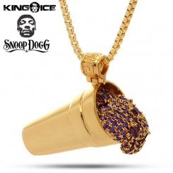 King Ice×Designed by Snoop Dogg キングアイス スヌープドッグ デザイン ネックレス ゴールド 
