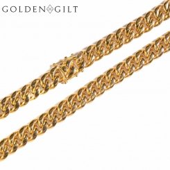 Golden Gilt / Design by TSS ゴールデンギルト マイアミキューバンリンク チェーン ネックレス ゴールド 