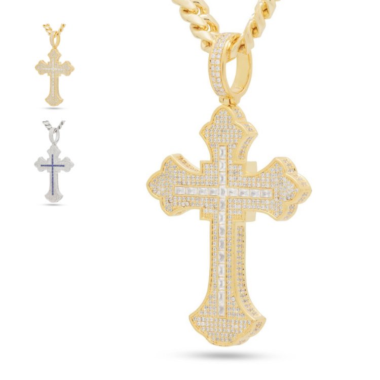 󥰥 King Ice ե롼롦ɡꥹ   ͥå쥹 Fleur de Lis Cross Necklace (L)