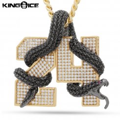 King Ice 󥰥 ֥åޥ No.24 ͥå쥹  Black Mamba Number 24 Necklace