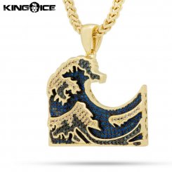 King Ice 󥰥 졼ȥ  ͥå쥹 The Great Wave Necklace