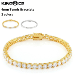 King Ice キングアイス ブレスレット テニスチェーン 4mm Tennis Bracelet