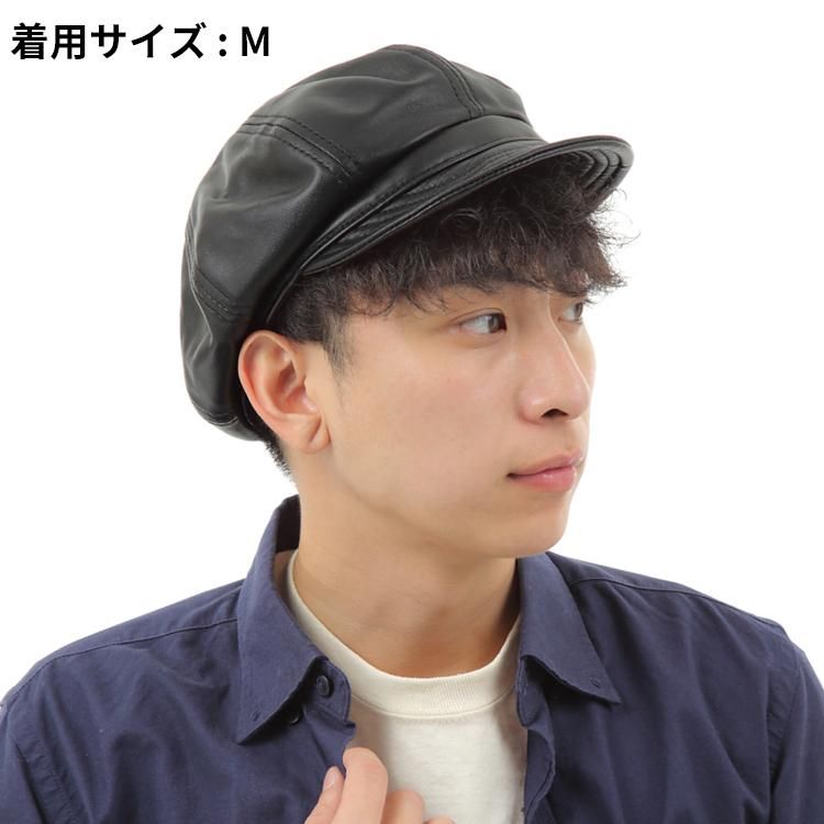 New York hat ニューヨークハット レザー ハンチングキャップ - 帽子