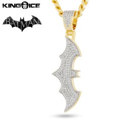 King Ice×Batman キングアイス バットマン ロゴ ネックレス ゴールド Batman Logo Necklace