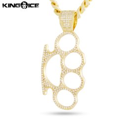 King Ice キングアイス  ナックルダスター メリケンサック モチーフ ネックレス Iced Knuckle Dusters Necklace
