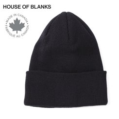 HOUSE OF BLANKS ハウスオブブランクス カナダ製 無地 コットン ニットキャップ Fine Knit Beanie