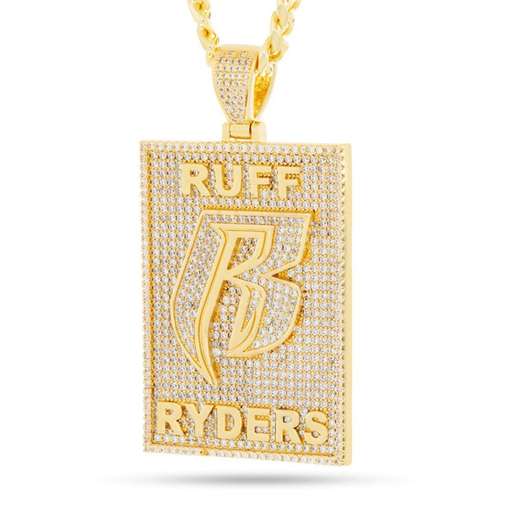 Ruff Ryders × King Ice キングアイス ラフ・ライダーズ ドッグタグモチーフ ロゴ ネックレス Dog Tag Logo Necklace