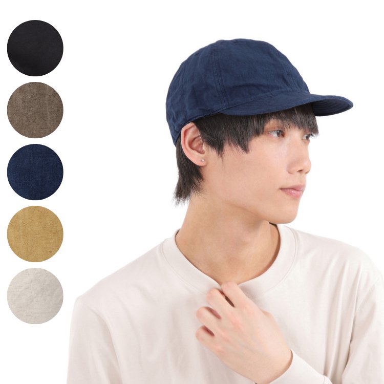 HIGHER ハイヤー 綿麻ウェザー 6パネルキャップ 日本製 帽子 COTTON LINEN WEATHER CAP