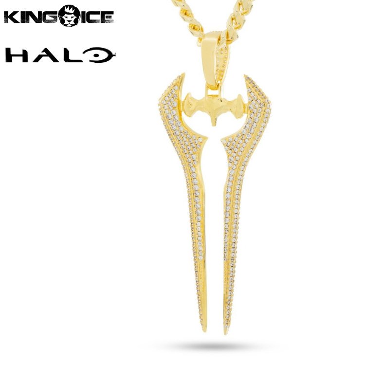 King Ice HALO 󥰥 إ åܥå ʥ ͥå쥹 Iced Energy Sword Necklace