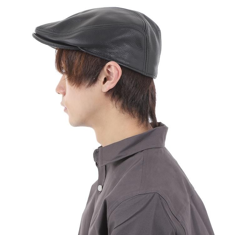 ニューヨークハット NEW YORK HAT レザー ハンチング - ハンチング