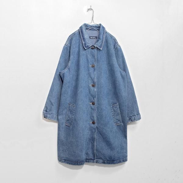 90's~ Denim & Co. デニムステンカラーコート - レディース 渋谷古着屋