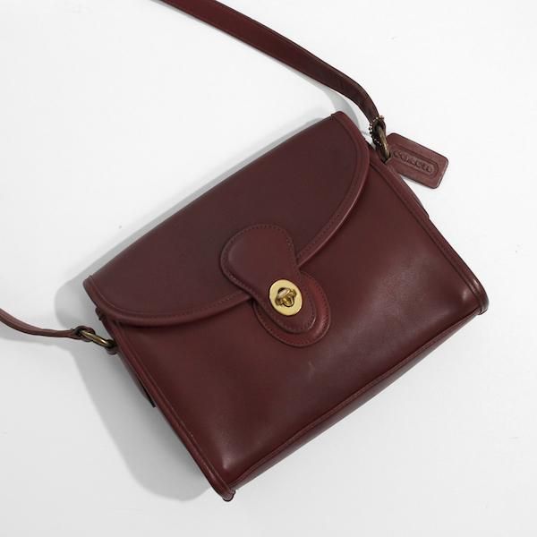 レディース] 90's USA製 オールド・コーチ ショルダーバッグ ダークレッド [COACH] 9140-3 レディース 渋谷古着屋 通販  mericca Webストア