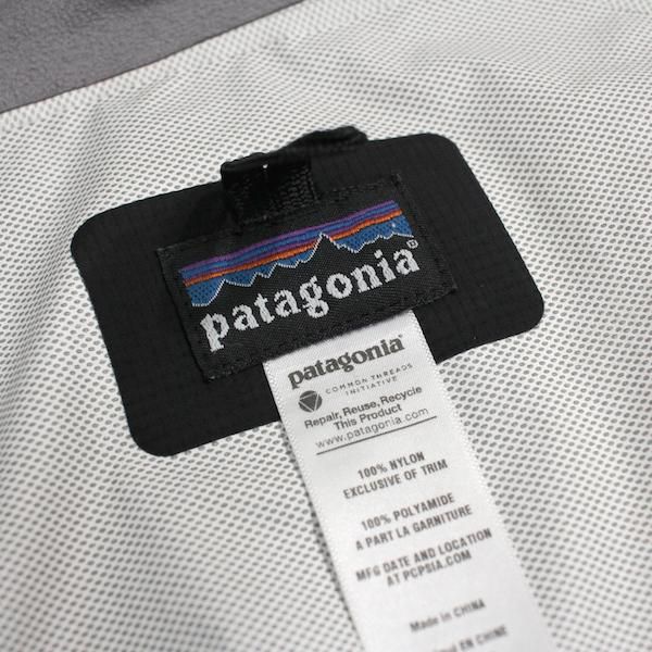 00's パタゴニア H2no ジャケット 企業ロゴ刺繍入り ブラック