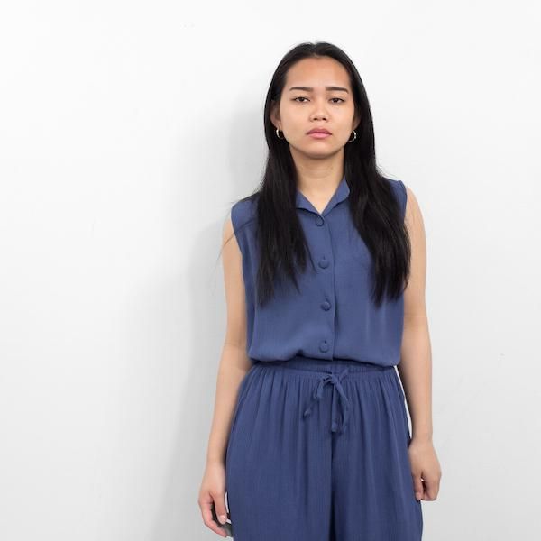 ヴィンテージ ユーズド 古着 シングル セットアップ ネイビー フレア ウール ヴィンテージ ユーズド 古着 シングル セットアップ ネイビー フレア