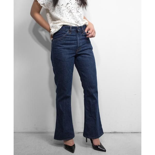 極上品!!】70s Levis 646 フレアデニムパンツ W34L30 濃紺