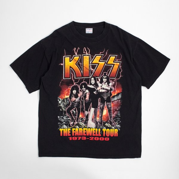 2000年 KISS ツアーTシャツ ロックT キッス ブラック - レディース