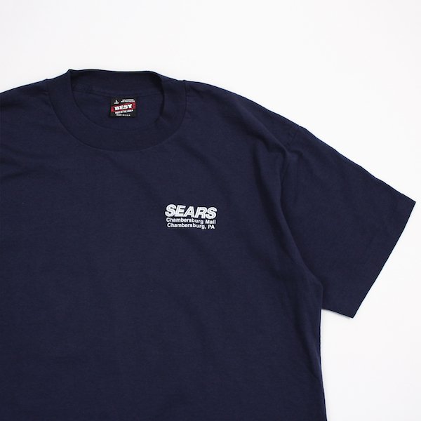 80's ヴィンテージ シアーズ ワンポイントロゴTシャツ ネイビー [SEARS