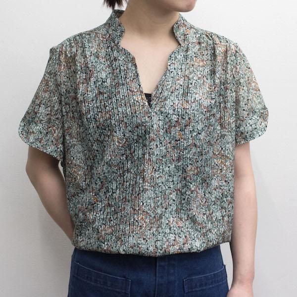 人気海外ブランドアイテム｜ファッション通販 レディース] 70's ヴィンテージ 小花柄トップス ブラウス トップス