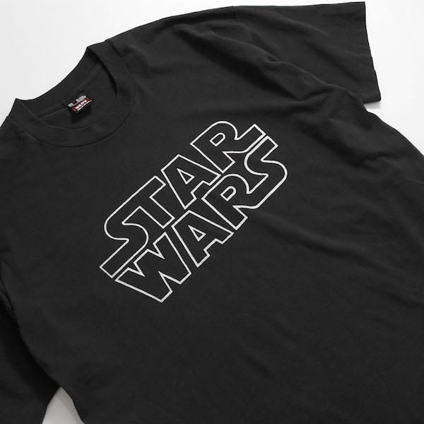 90's USA製 スターウォーズ ロゴ&ダースベイダープリントTシャツ