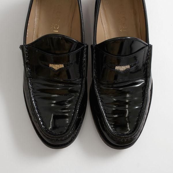 GUCCI 【中古】グッチ レディース ローファー ホースビット