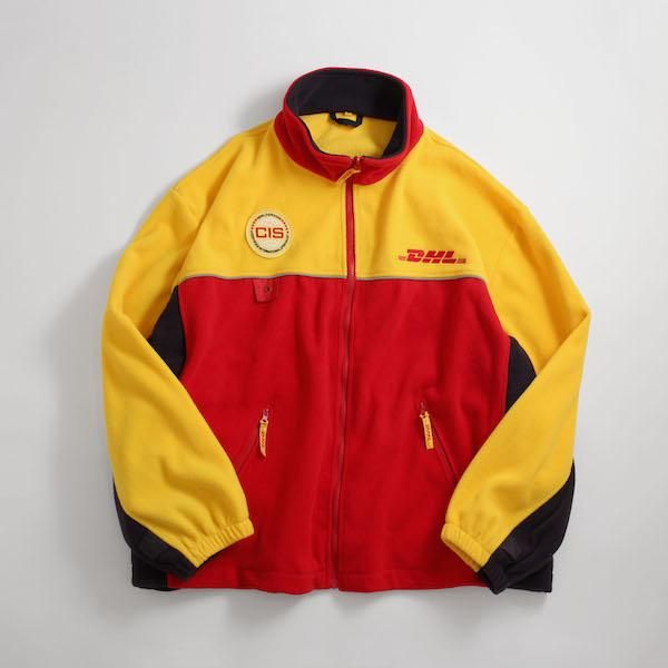 DHL オフィシャル フリース USA企業 90s 00s 制服 刺繍