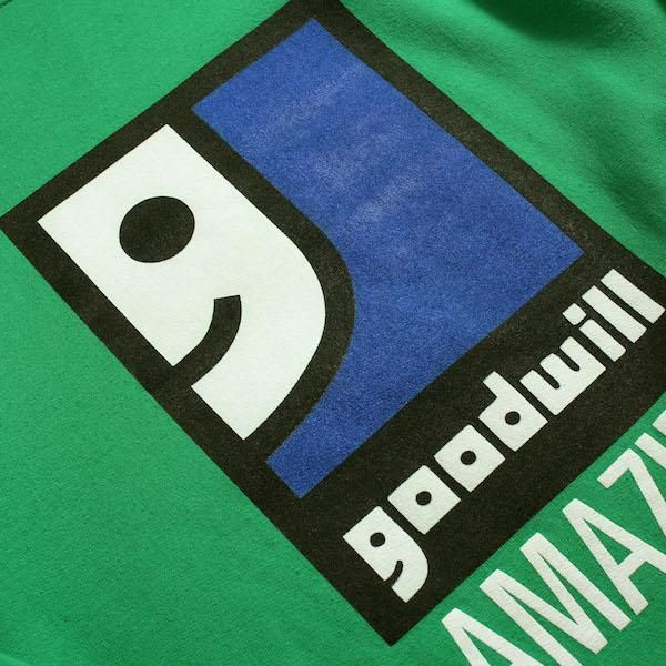 メンズ] ユーズド GOODWILL ロゴスウェット グリーン [グッド