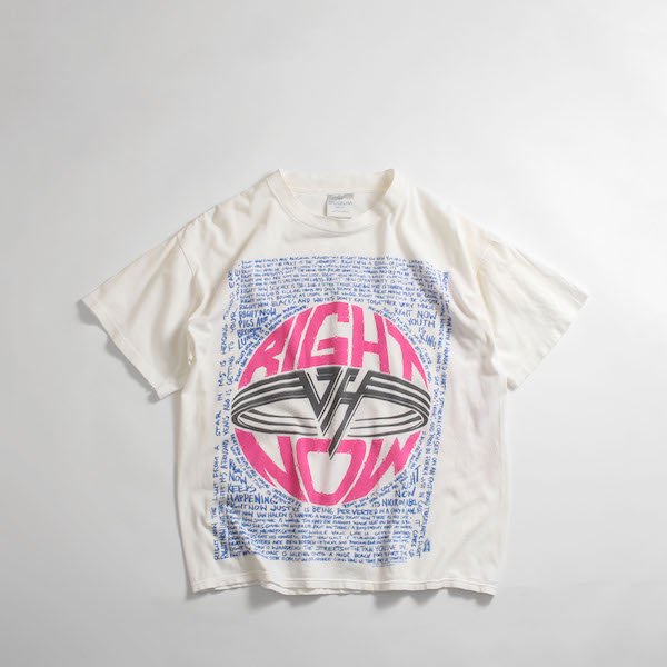 メンズ] 90's ヴァンヘイレン ライトナウTシャツ [VAN HALEN RIGHT NOW