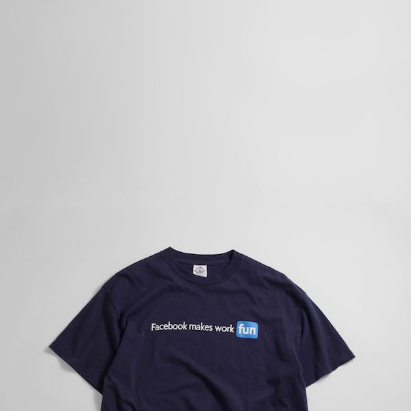 メンズ] ユーズド フェイスブック ロゴTシャツ ネイビー [Facebook