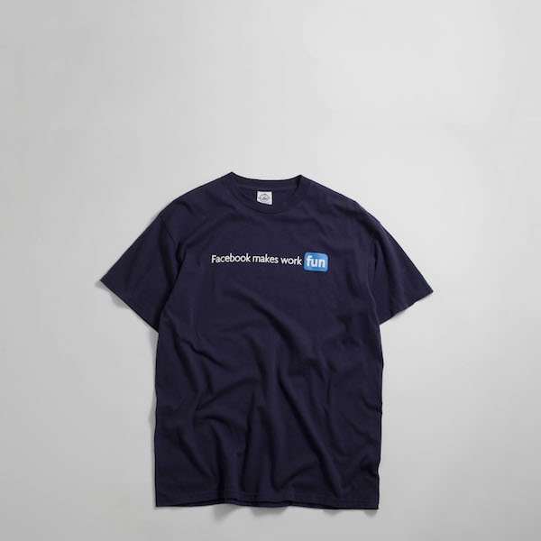 メンズ] ユーズド フェイスブック ロゴTシャツ ネイビー [Facebook