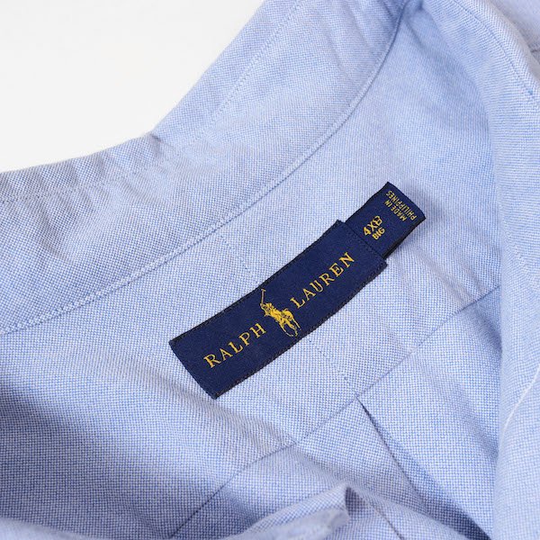 [レディース] ラルフローレン 超ビッグサイズシャツ サックスブルー [Ralph Lauren] - レディース 渋谷古着屋 通販