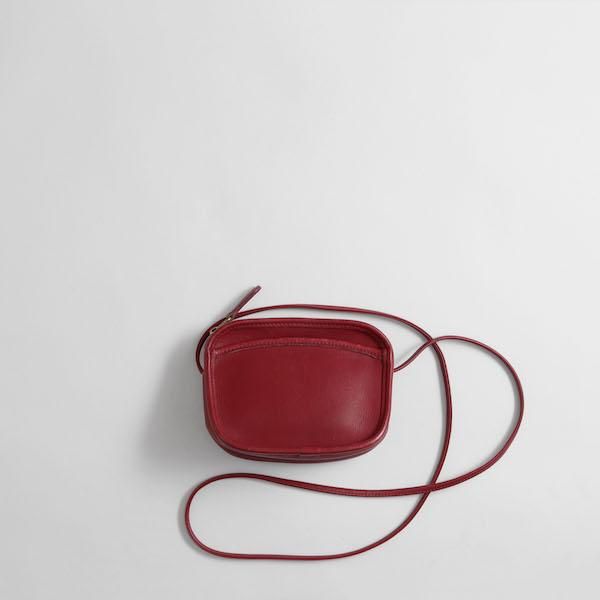 【極美品】希少 COACH オールドコーチ ミニハンドバッグ レッド USA製 7e513b888fb9f92f999599fe141f1b