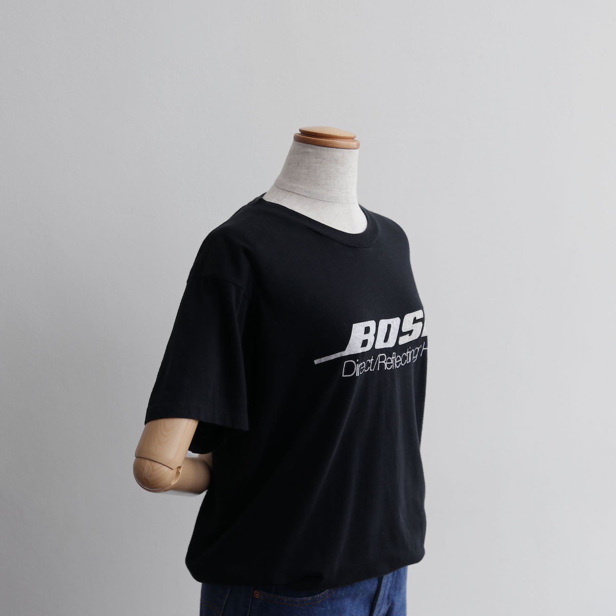 レディース] 1980's ヴィンテージ BOSE ロゴTシャツ ブラック