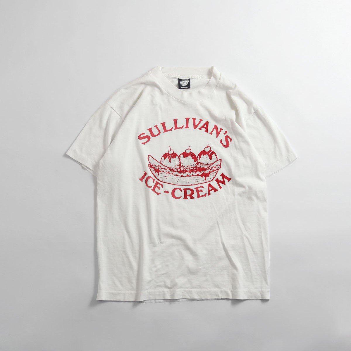 レディース] ~1990's SULLIVAN'S ICE-CREAM Tシャツ ホワイト アイス