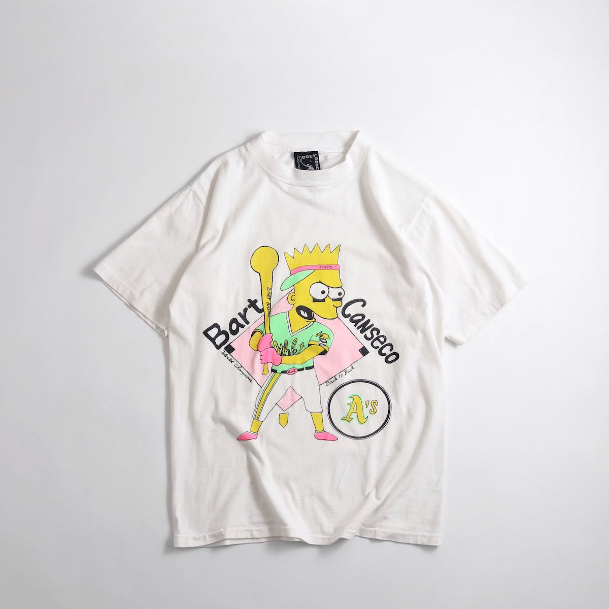 レディース] 1990s USA製 シンプソンズ プリントTシャツ バート 野球