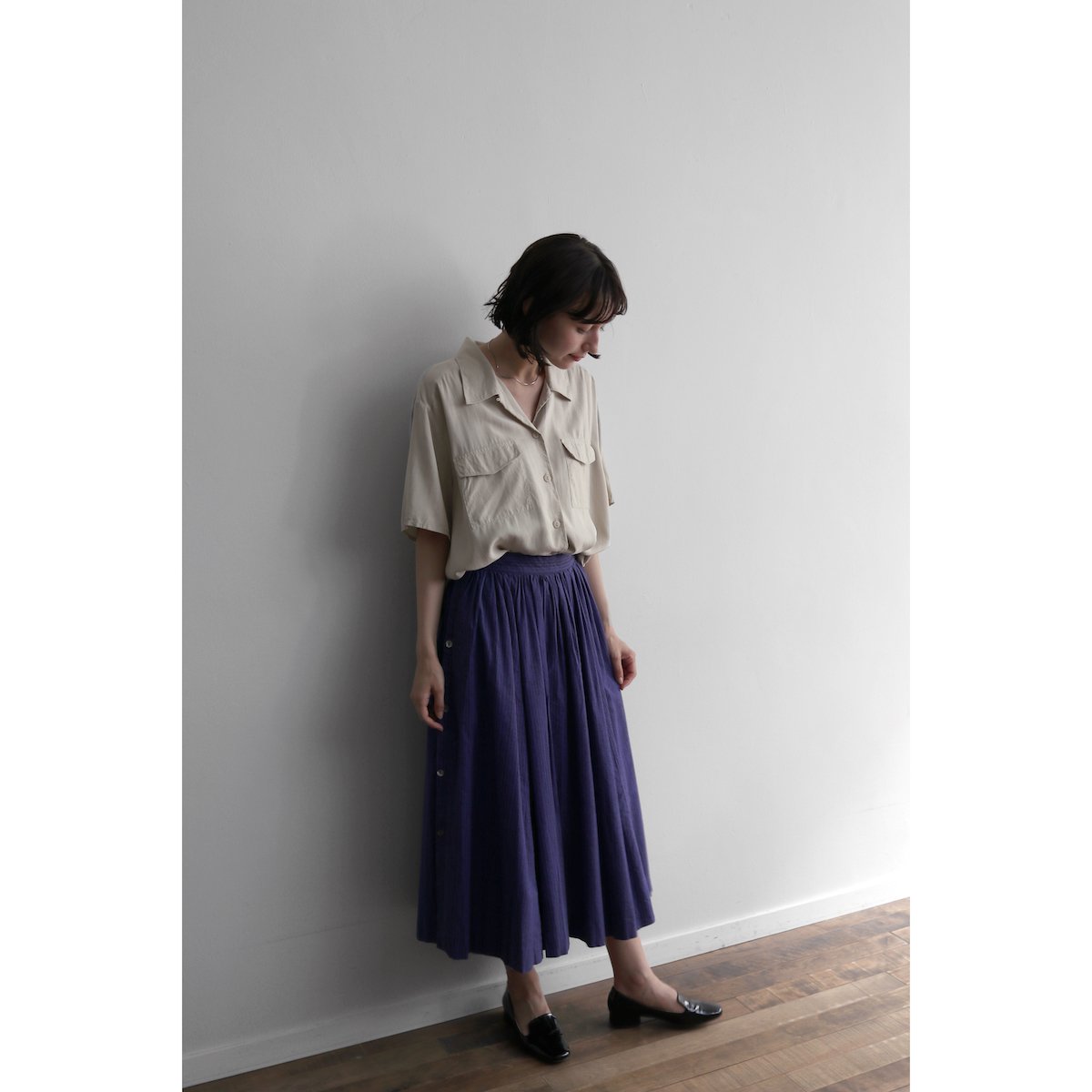 30%OFF SALE [レディース] ローラアシュレイ 1990s ストライプ フレア