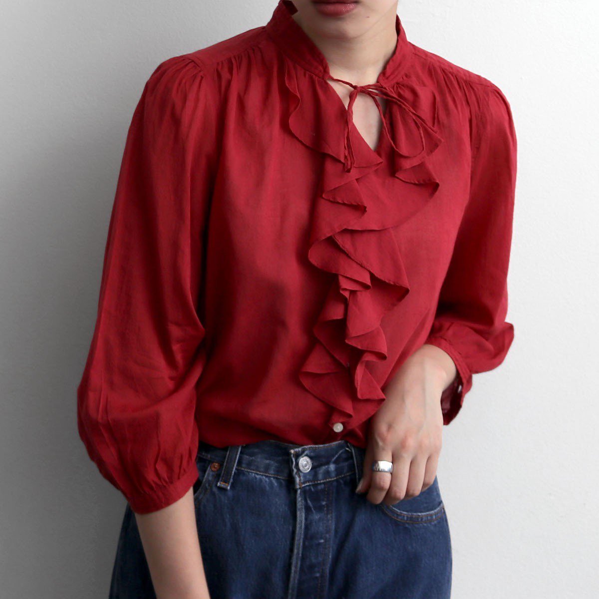 7,980円louren / frill blouse