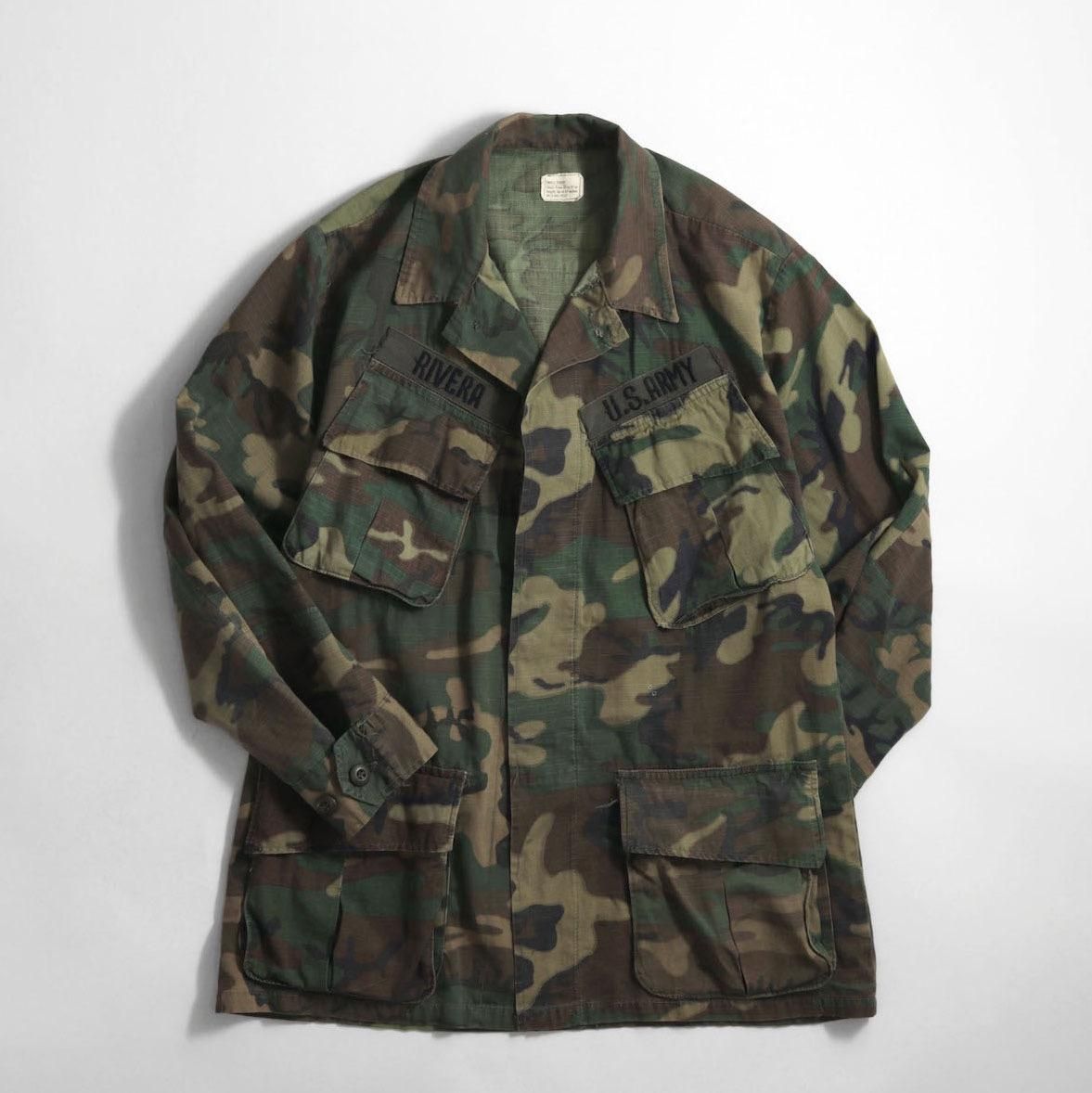 迷彩　ジャングルファーティーグ　ジャケット　SR ビンテージ 極美品 M 米軍 ジャングルファティーグジャケット ビンテージ