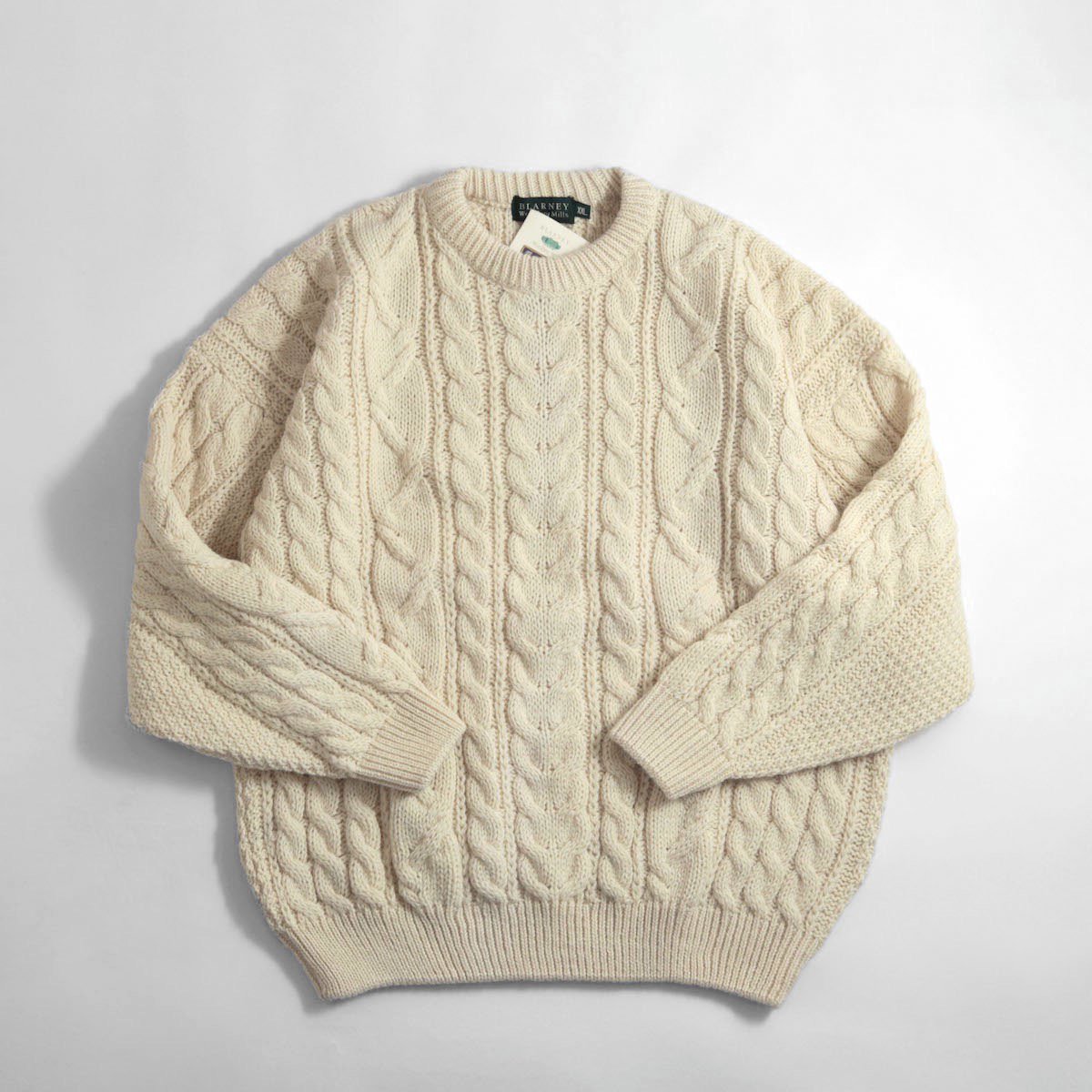 ニット/セーター最高のケーブル編み BLARNEY アランニット フィッシャーマン セーター
