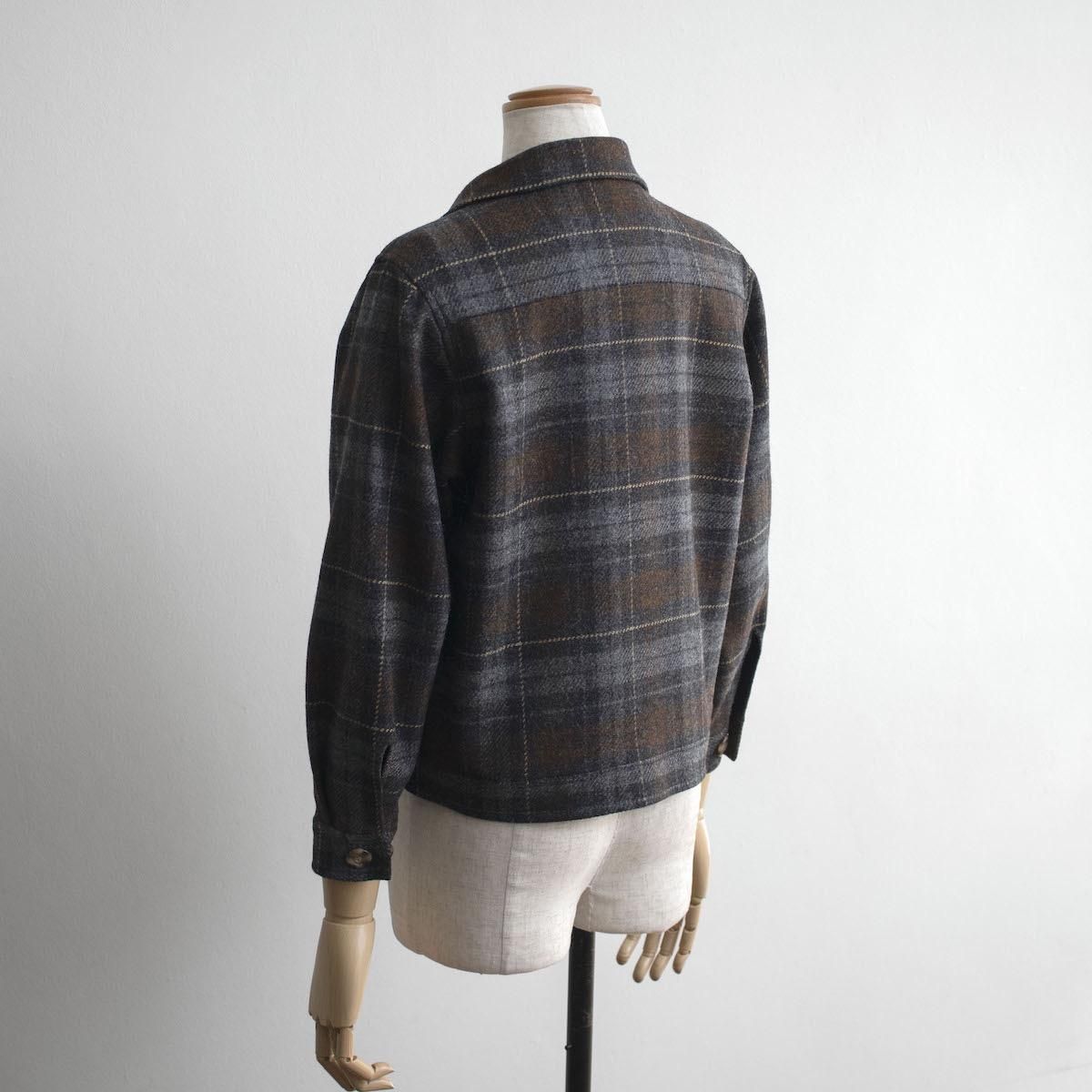 90s Bean Pole ウールジャケット チェック柄