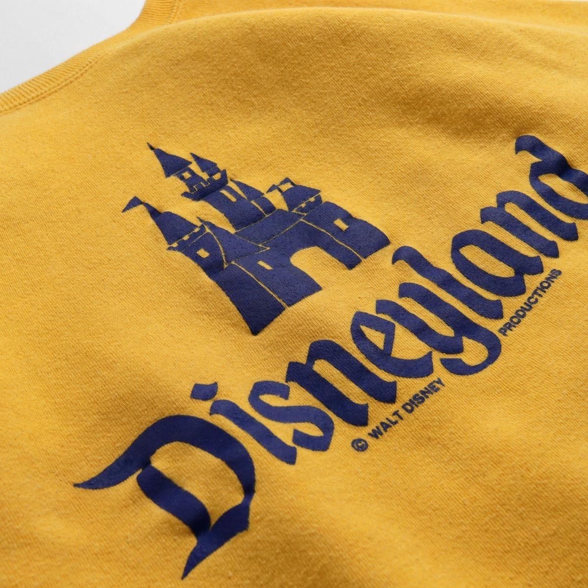 希少 70s Disneyland ディズニーランド スウェット マスタード 希少 70s Disneyland ディズニーランド スウェット マスタード