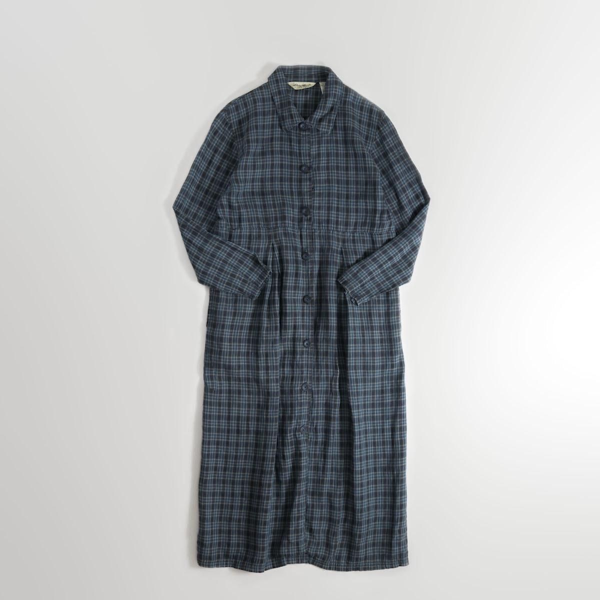 Eddie Bauer ヴィンテージワンピース 90s Eddie Bauer ダンガリー オープンカラー デニム シャツ