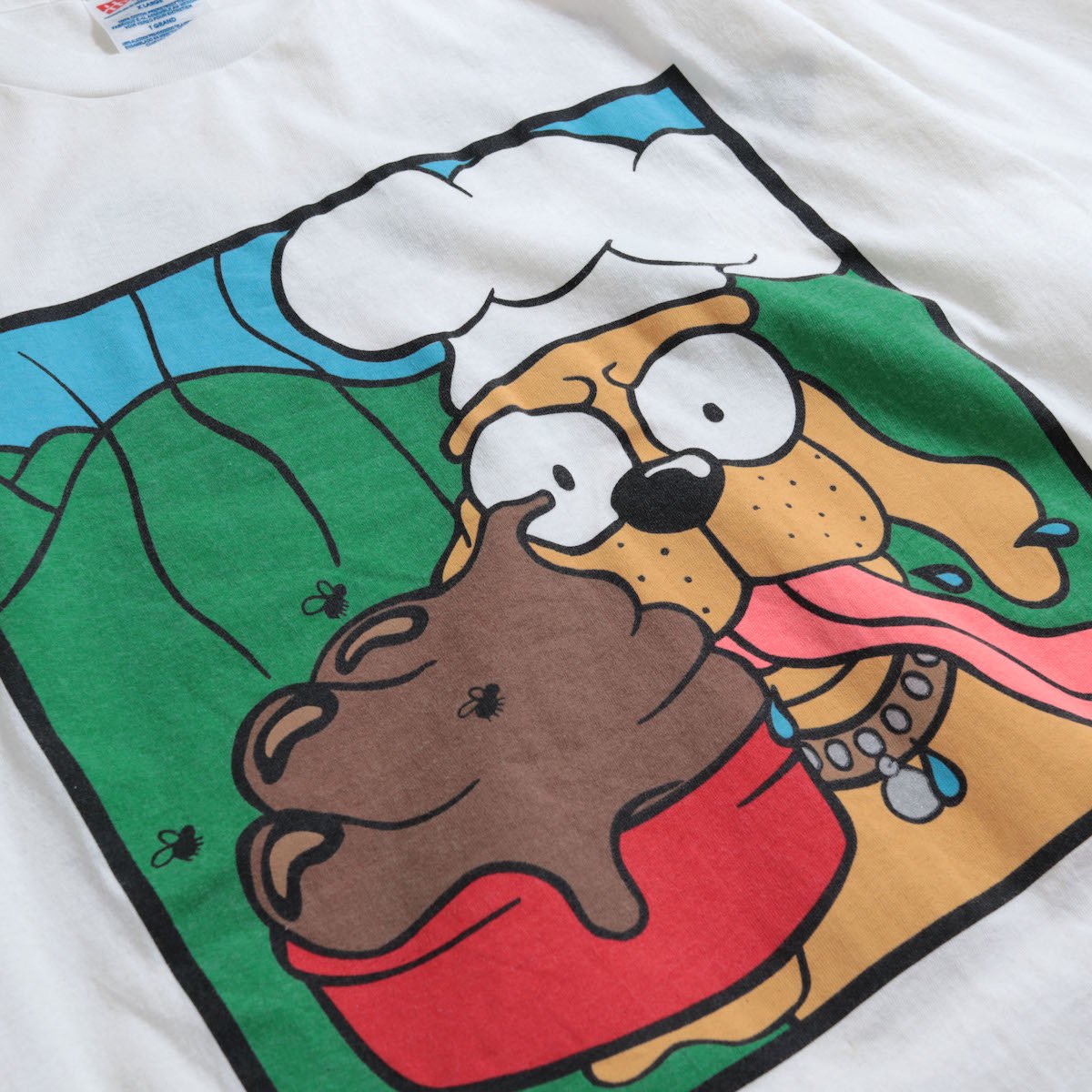 レディース] 1990s USA製 グリーンデイ 犬 プリント バンドTシャツ